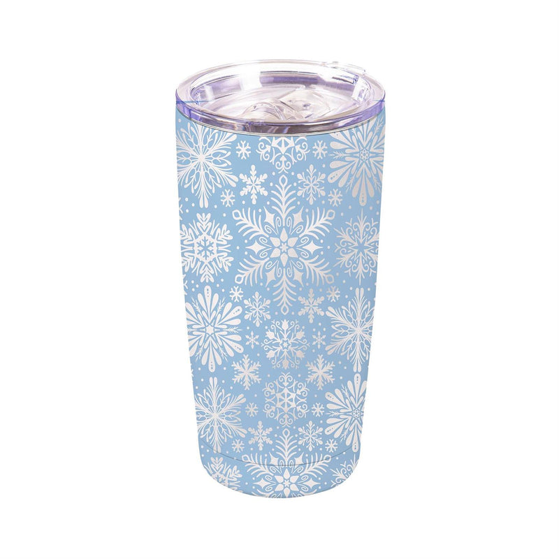 Season To Sparkle Tumbler Stainless-Steel, Snowflakes, 20oz, Gift Box