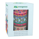 Geometric Tapestry Stripes Double Wall Stainless Steel Tumbler, 20oz, Gift Box