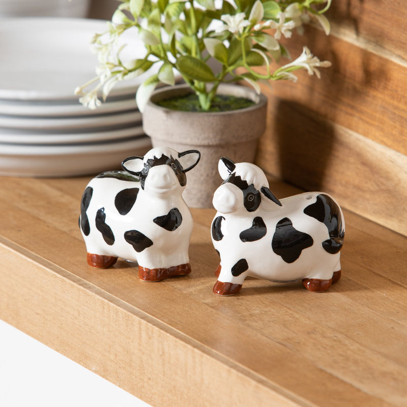 Ceramic Cow Salt & Pepper Shaker Set,3spc086