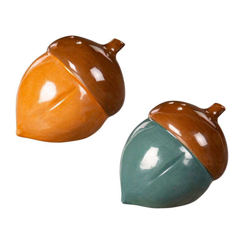 Ceramic Salt and Pepper Set, Acorns,3spc092