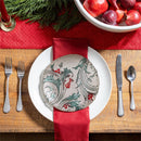 Joyful Traditions Plate Glass Holly and Berries Salad Plate, 8.25"