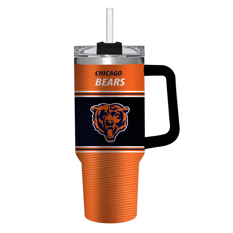 40oz Stainless Steel Mega Cup w/ Straw, Chicago Bears,3ss3805cc