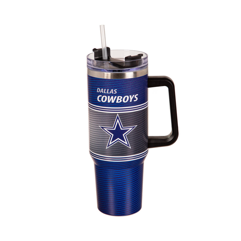 40oz Stainless Steel Mega Cup w/ Straw, Dallas Cowboys,3ss3808cc