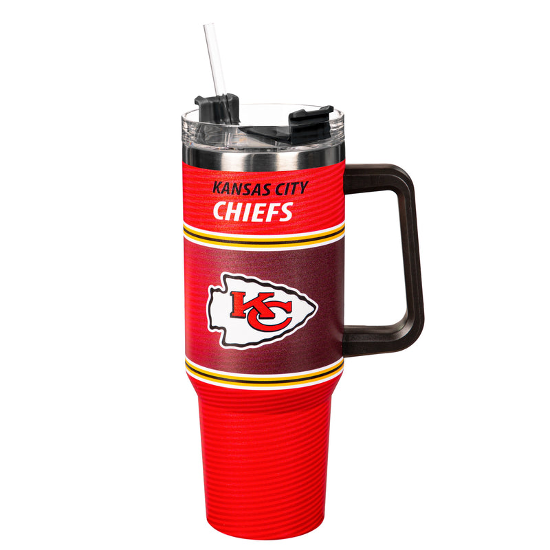 40oz Stainless Steel Mega Cup w/ Straw, Kansas City Chiefs,3ss3815cc