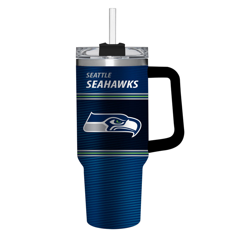 40oz Stainless Steel Mega Cup w/ Straw, Seattle Seahawks,3ss3827cc