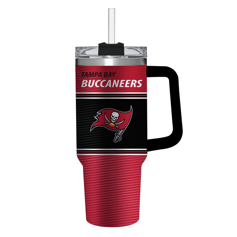 40oz Stainless Steel Mega Cup w/ Straw, Tampa Bay Buccaneers,3ss3829cc