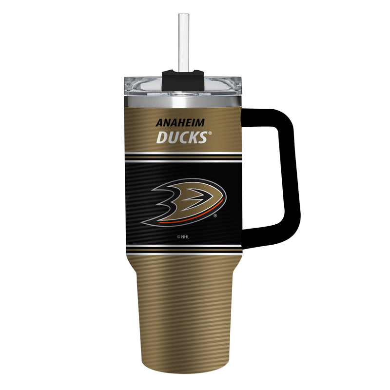 40oz Stainless Steel Mega Cup w/ Straw, Anaheim Ducks,3ss4350cc