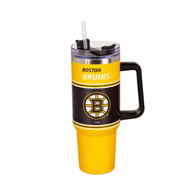 40oz Stainless Steel Mega Cup w/ Straw, Boston Bruins,3ss4351cc