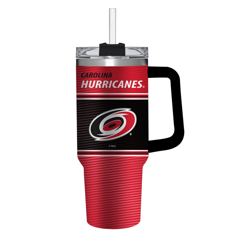 40oz Stainless Steel Mega Cup w/ Straw, Carolina Hurricanes,3ss4354cc