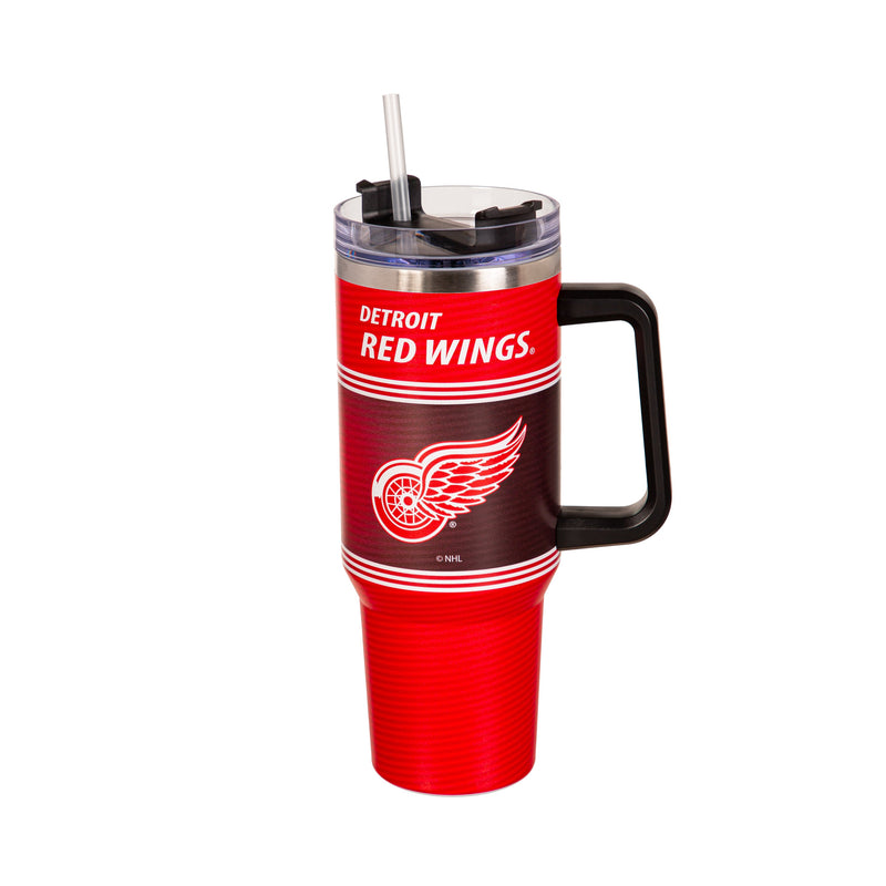 40oz Stainless Steel Mega Cup w/ Straw, Detroit Red Wings,3ss4359cc