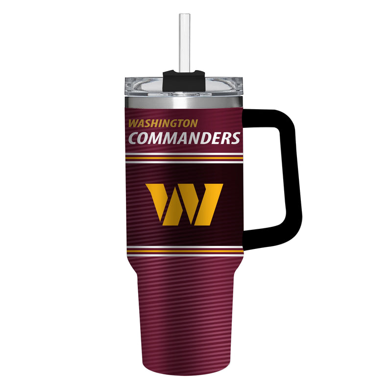 40oz Stainless Steel Mega Cup w/ Straw, Washington Commanders,3ss5032cc