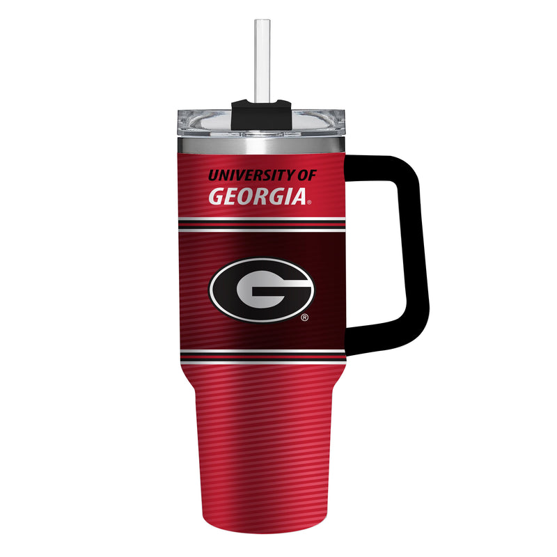 40oz Stainless Steel Mega Cup w/ Straw, University of Georgia,3ss914cc