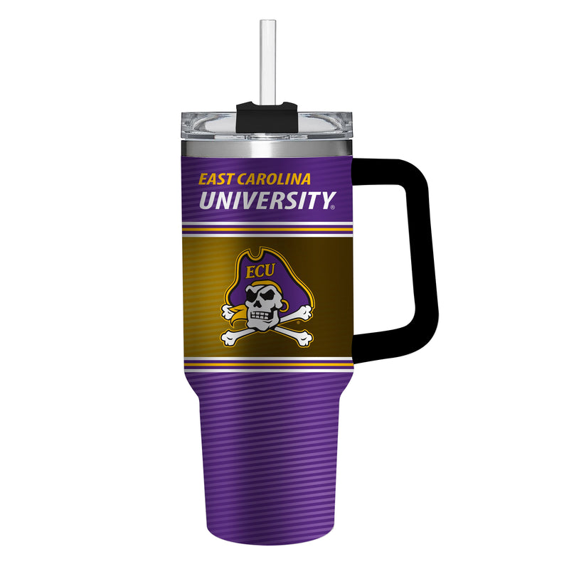 40oz Stainless Steel Mega Cup w/ Straw, East Carolina University,3ss915cc