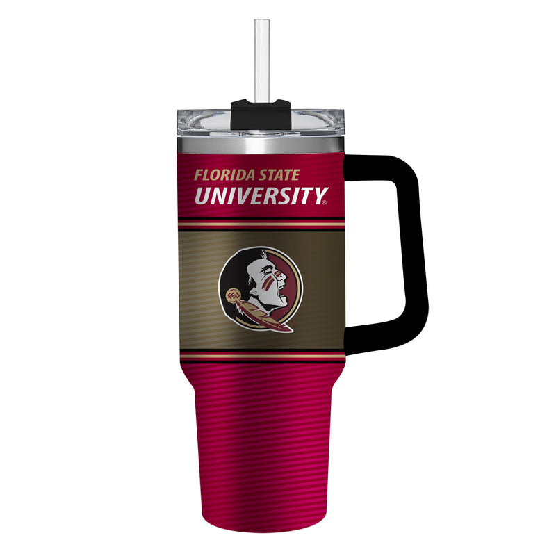 40oz Stainless Steel Mega Cup w/ Straw, Florida State University,3ss918cc