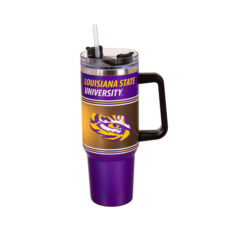 40oz Stainless Steel Mega Cup w/ Straw, Louisiana State University,3ss921cc