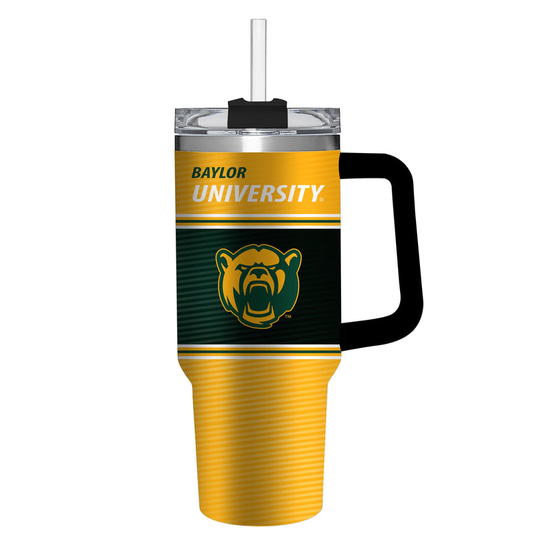 40oz Stainless Steel Mega Cup w/ Straw, Baylor University,3ss925cc