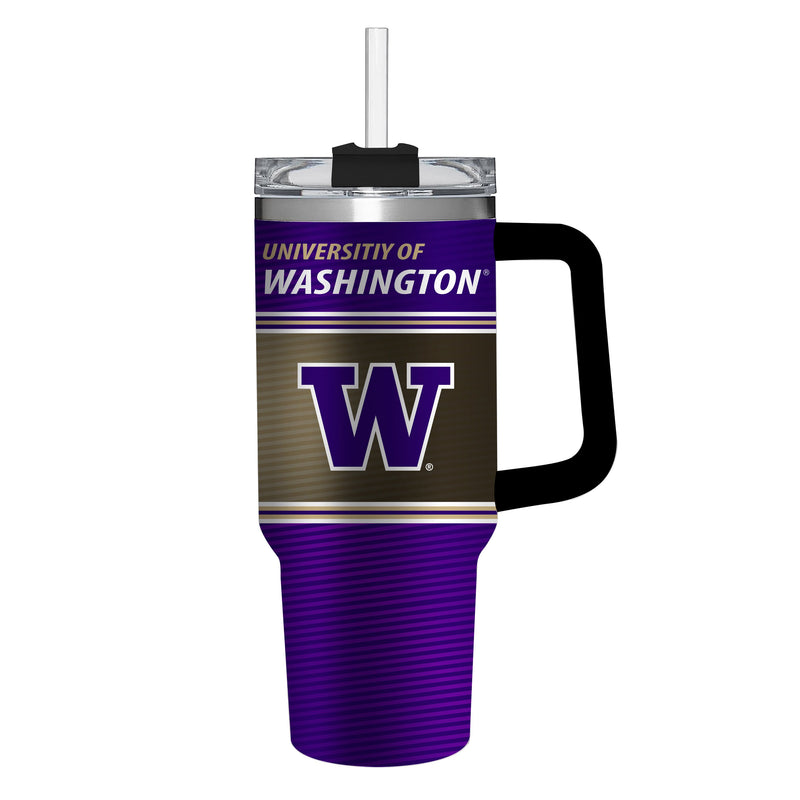 40oz Stainless Steel Mega Cup w/ Straw, Universitiy of Washington,3ss941cc