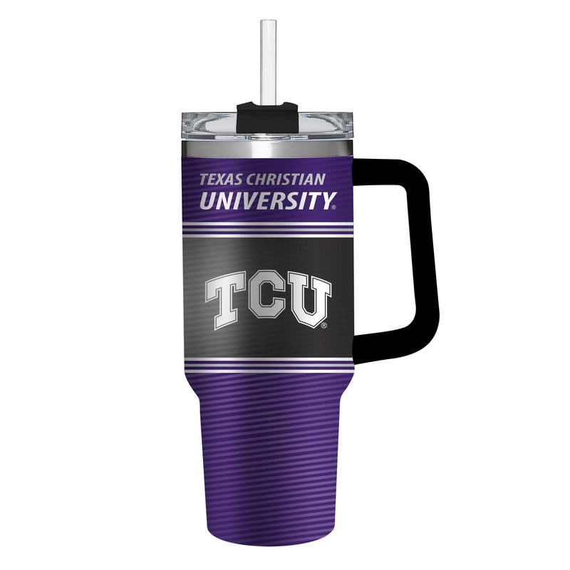 40oz Stainless Steel Mega Cup w/ Straw, Texas Christian University,3ss960cc