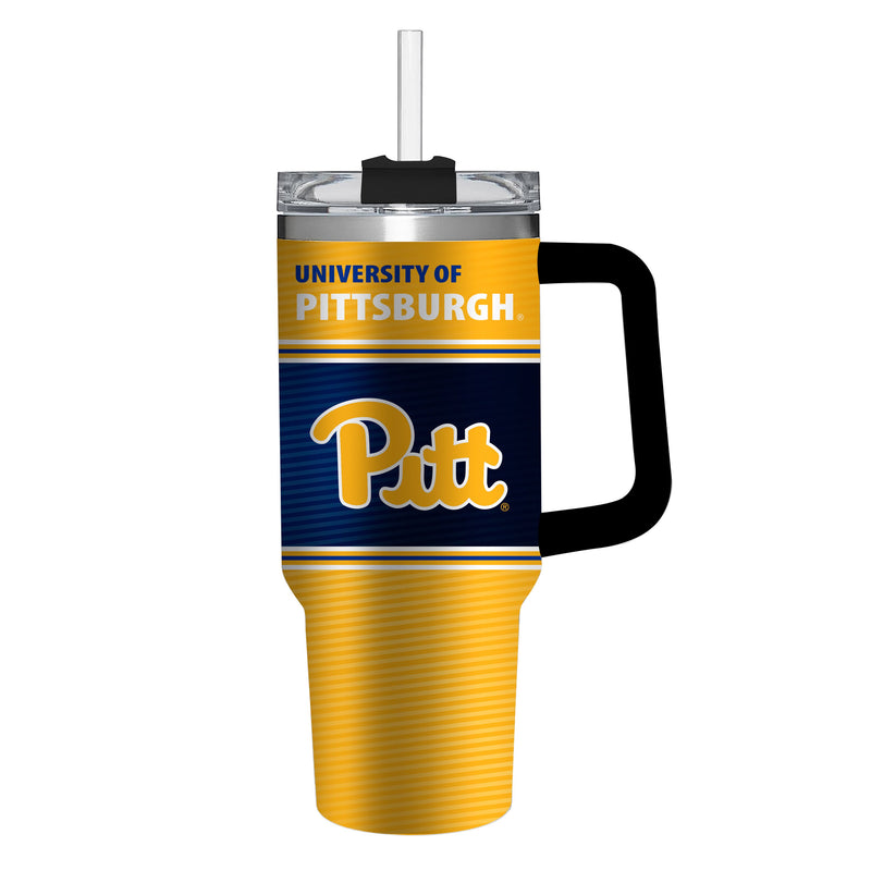 40oz Stainless Steel Mega Cup w/ Straw, University of Pittsburgh,3ss961cc