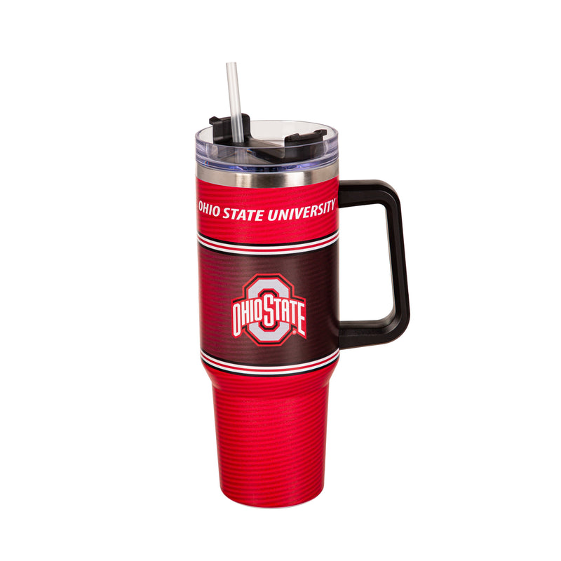 40oz Stainless Steel Mega Cup w/ Straw, Ohio State University,3ss973cc