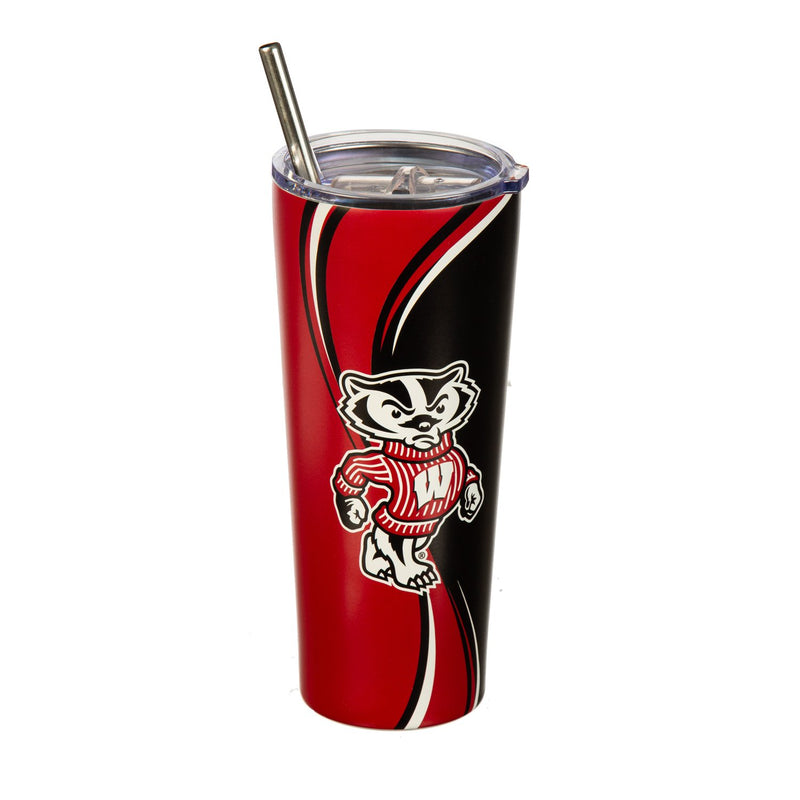 Stainless Steel Tumbler, 20oz, University of Wisconsin-Madison,3ss984t