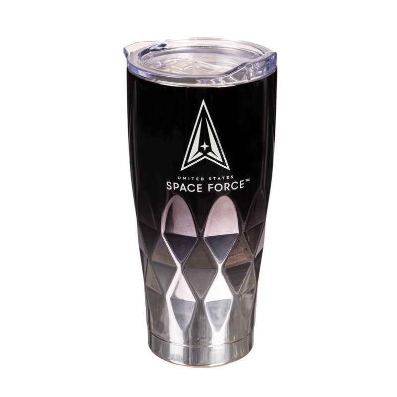 20oz Diamond Tumbler, Electroplated Stainless Steel, US Space Force,3ssh5065ts