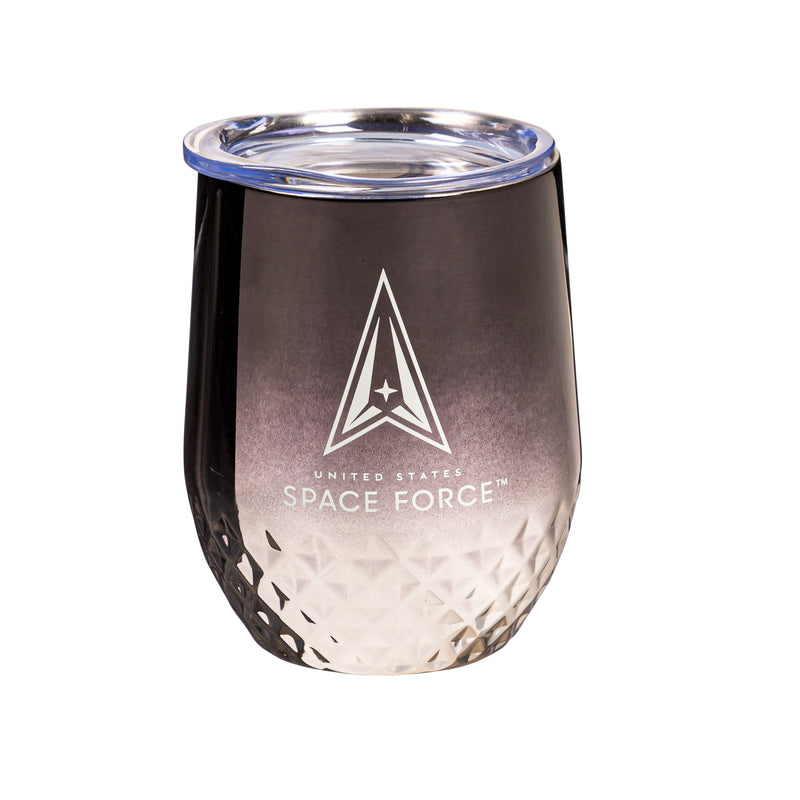 US Space Force, Electroplated Stainless Steel Stemless Cup, 12oz,3ssh5065w