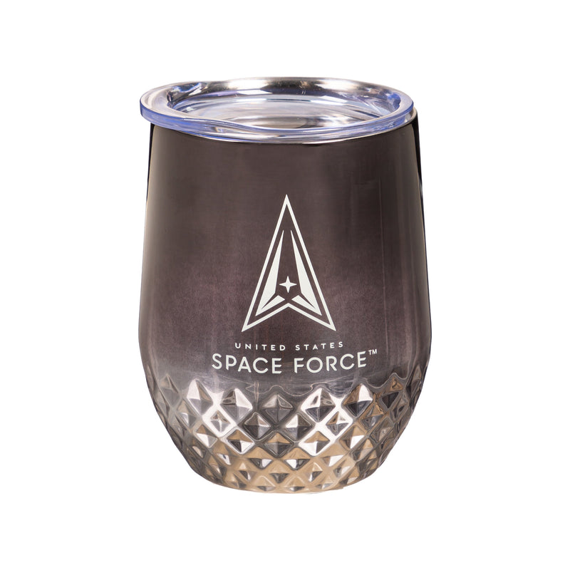 US Space Force, Electroplated Stainless Steel Stemless Cup, 12oz,3ssh5065w