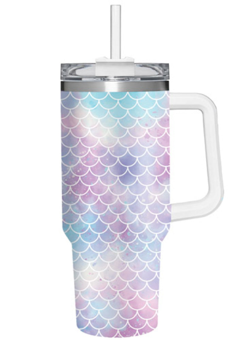 40oz Stainless Steel Canyon Cup w/ Straw, Mermaid Tail,3sshd009