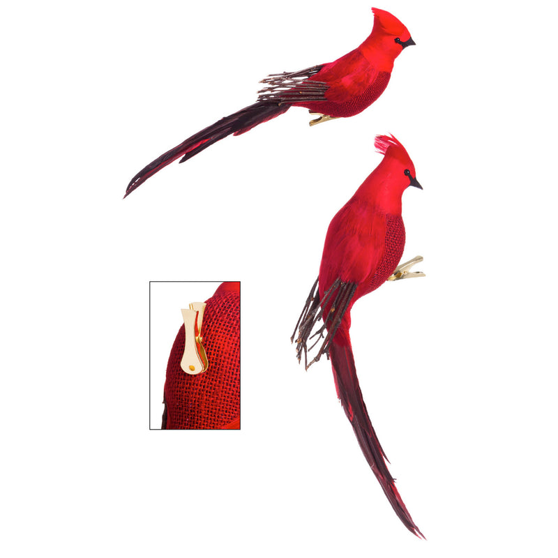 Majestic Cardinal Decorative Clip, 2 ASST,3trc016