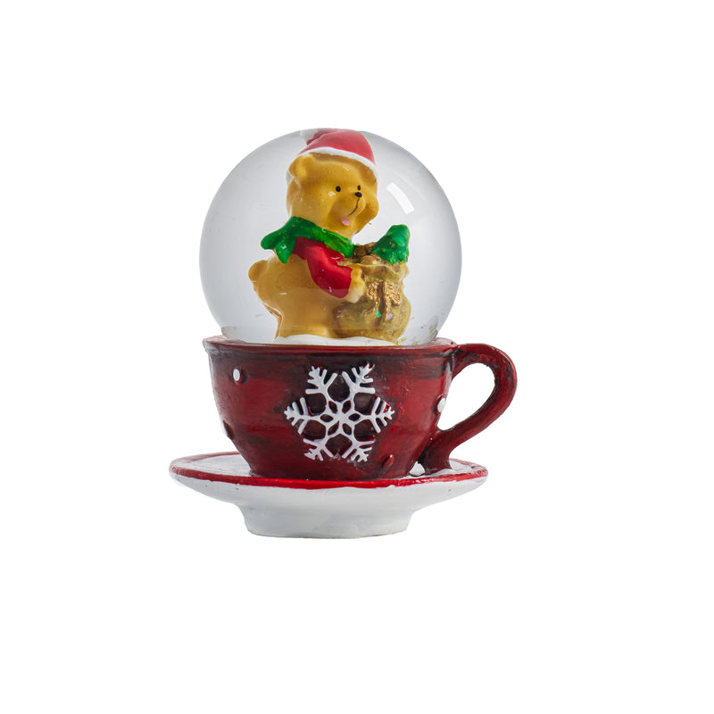 2.75" Christmas Character in Mug Water Globe,3wgl230