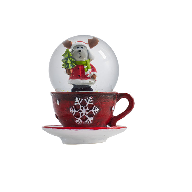 2.75" Christmas Character in Mug Water Globe,3wgl230