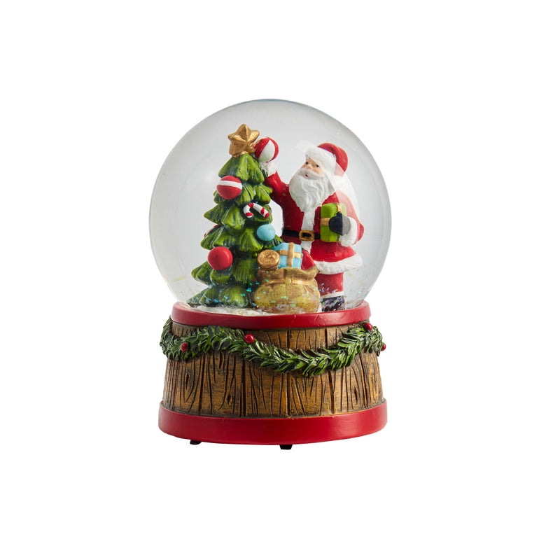 4" Resin Santa Water Globe,3wgl232