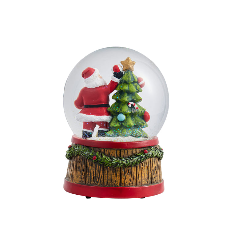 4" Resin Santa Water Globe,3wgl232