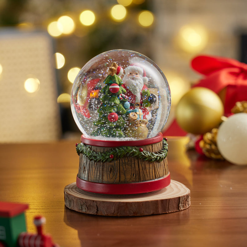 4" Resin Santa Water Globe,3wgl232