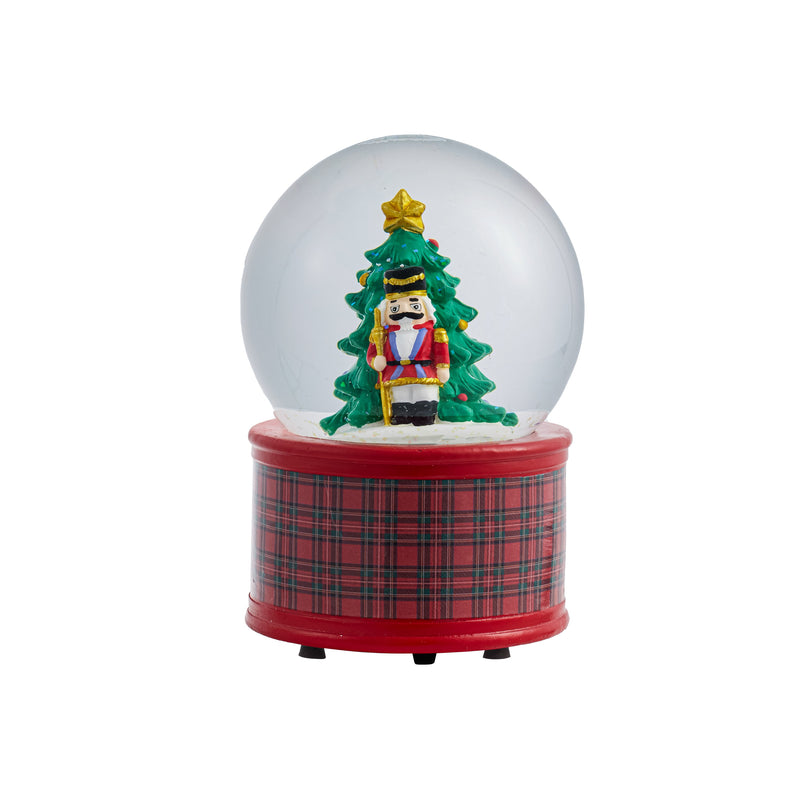 5.5" Resin Nutcracker Water Globe,3wgl233