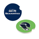 Seattle Seahawks Car Coaster Set, 2pc