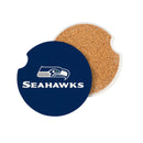 Seattle Seahawks Car Coaster Set, 2pc