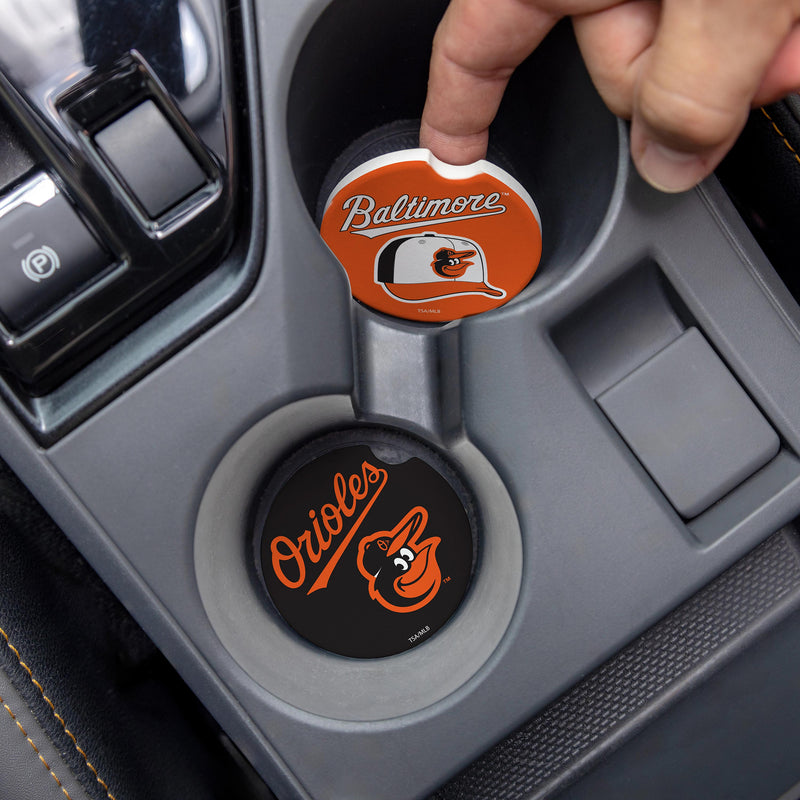 Baltimore Orioles Car Coaster Set, 2pc