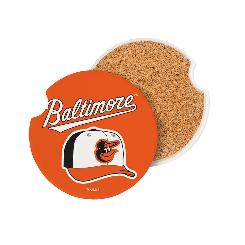 Baltimore Orioles Car Coaster Set, 2pc