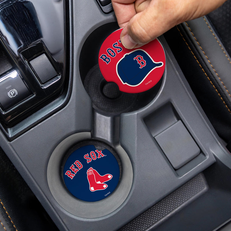 Boston Red Sox Car Coaster Set, 2pc