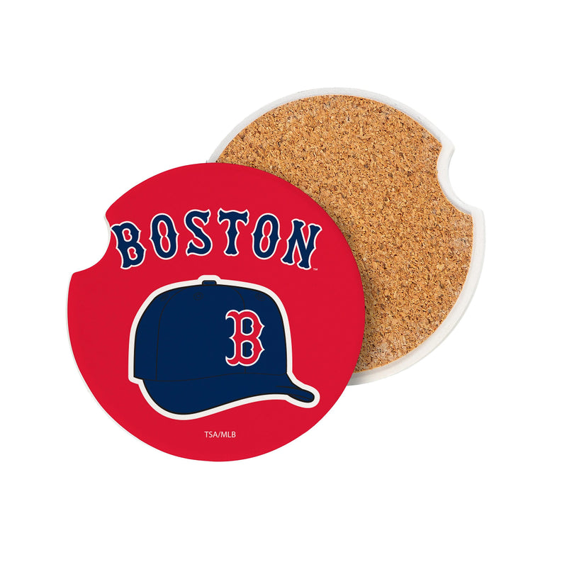 Boston Red Sox Car Coaster Set, 2pc