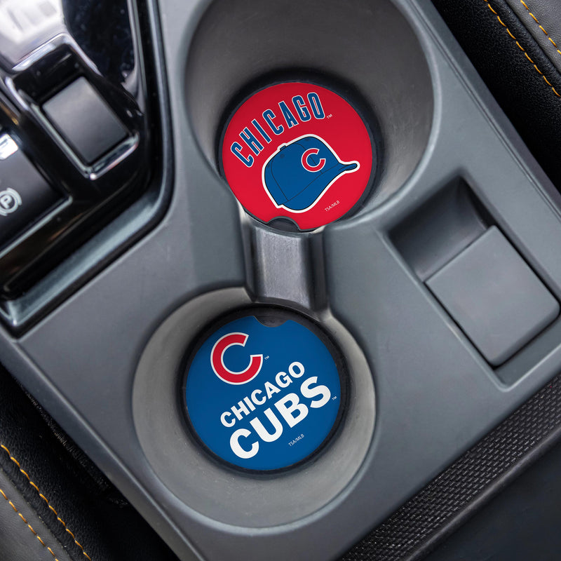 Chicago Cubs Car Coaster Set, 2pc