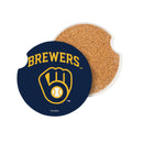 Milwaukee Brewers Car Coaster Set, 2pc
