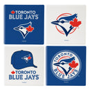 Toronto Blue Jays Ceramic Coasters Set, 4pcs with Wood Caddy