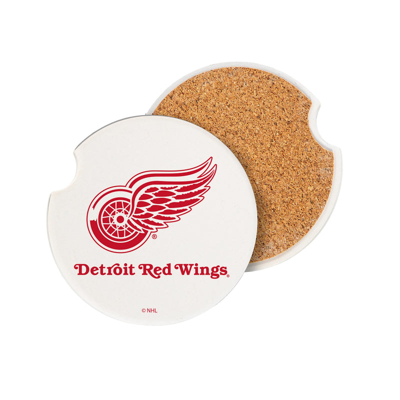 Detroit Red Wings Car Coaster Set, 2pc