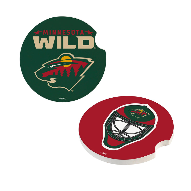 Minnesota Wild Car Coaster Set, 2pc