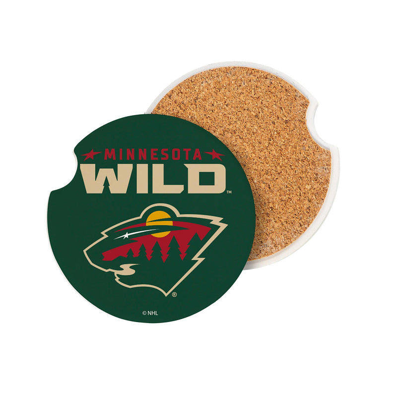 Minnesota Wild Car Coaster Set, 2pc