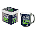 Seattle Seahawks, 14oz Ceramic Cup of Awesome with Matching Box