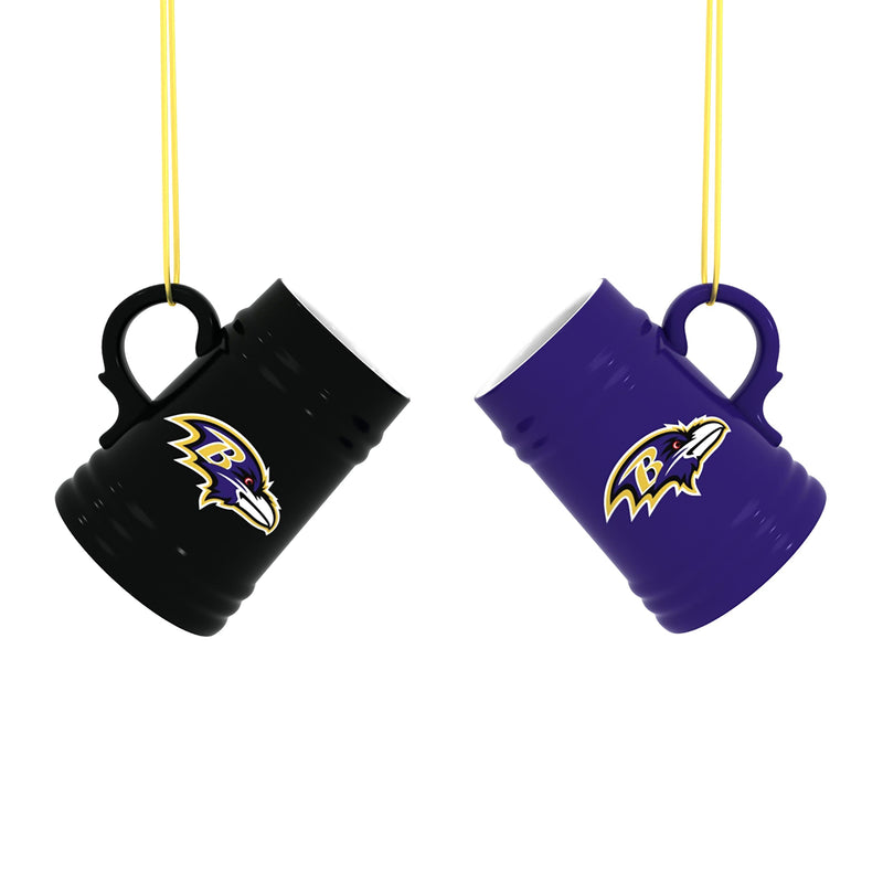 Baltimore Ravens Ceramic Mini Stein, 3oz, set of 2